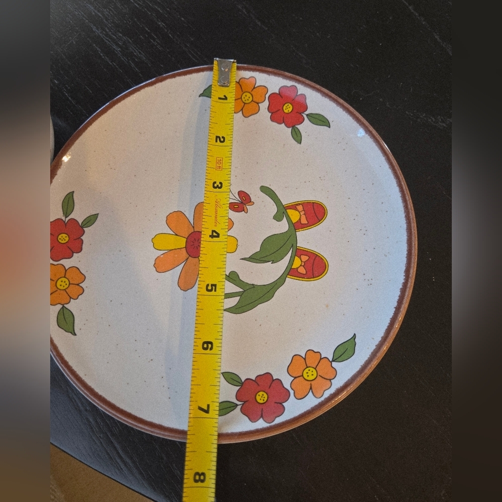 Vintage Interpur Children Girl Dish Set Plate Bowl Reminisce 70s 80s Nostalgia - Picture 11 of 16